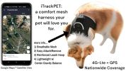 Realtime Pet Tracking w/ Pet Tracker GPS Dog Collar Android Finder System Size:M