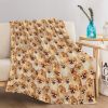 Pomeranian Blanket for Adults Women Fuzzy Dogs Blanket Cute Puppy Flannel Throw Blanket Animal Pattern Plush Bed Cover Couch Throw