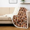 Basset Hound Blanket Fuzzy Micro Fleece Blanket Kids Puppy Blanket Bassett Hound Sherpa Plush Throw Blanket