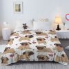 Pug Dog Animal Flannel Blanket Kids Cute Puppy Theme Fuzzy Warm and Cozy Throws for Boys Girls Pet Fleece Blankets